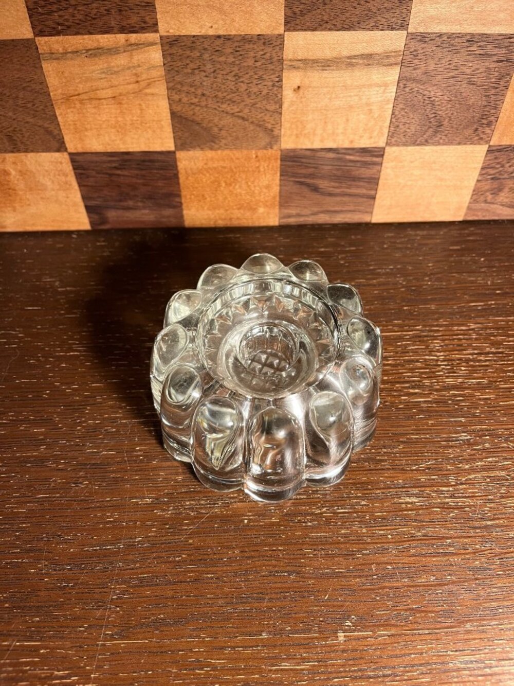 Princess House Three Way Clear Class Candle Holder